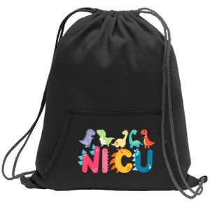 NICU Nurse Dinosaur Neonatal Intensive Care Unit Sweatshirt Cinch Pack Bag