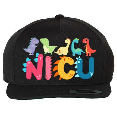 NICU Nurse Dinosaur Neonatal Intensive Care Unit Wool Snapback Cap