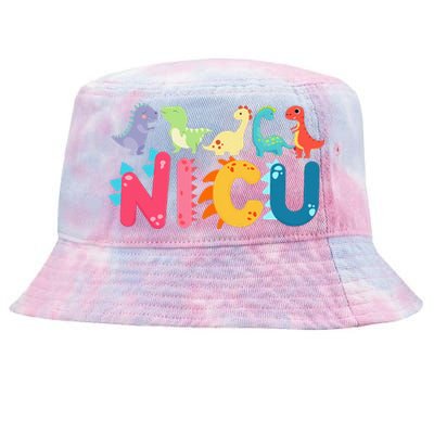 NICU Nurse Dinosaur Neonatal Intensive Care Unit Tie-Dyed Bucket Hat