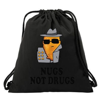 Nugs Not Drugs Funny Chicken Nugget Drawstring Bag