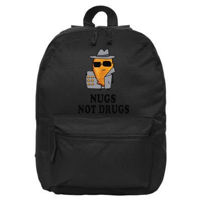 Nugs Not Drugs Funny Chicken Nugget 16 in Basic Backpack