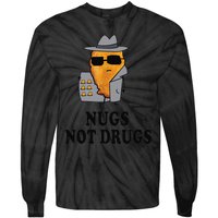 Nugs Not Drugs Funny Chicken Nugget Tie-Dye Long Sleeve Shirt