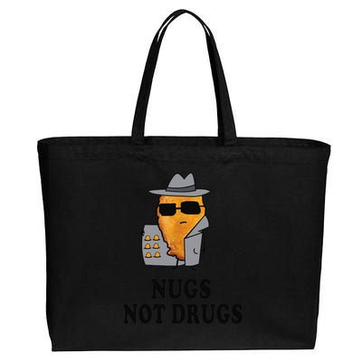 Nugs Not Drugs Funny Chicken Nugget Cotton Canvas Jumbo Tote