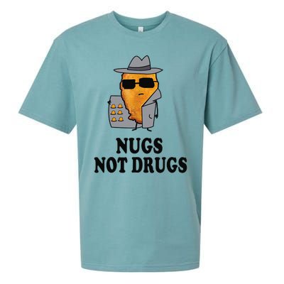 Nugs Not Drugs Funny Chicken Nugget Sueded Cloud Jersey T-Shirt