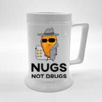 Nugs Not Drugs Funny Chicken Nugget Beer Stein