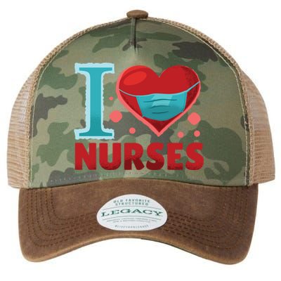 National Nurses Day May 6 I Heart Nurses Gratitude Design Gift Legacy Tie Dye Trucker Hat