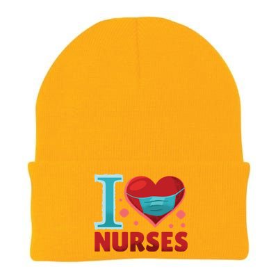 National Nurses Day May 6 I Heart Nurses Gratitude Design Gift Knit Cap Winter Beanie