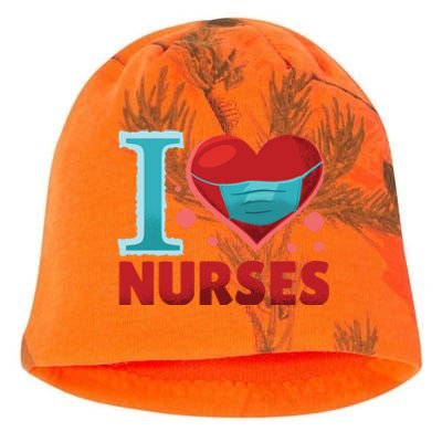 National Nurses Day May 6 I Heart Nurses Gratitude Design Gift Kati - Camo Knit Beanie