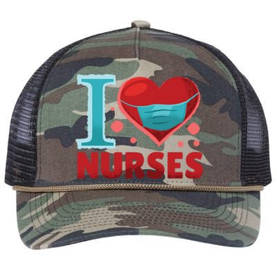 National Nurses Day May 6 I Heart Nurses Gratitude Design Gift Retro Rope Trucker Hat Cap