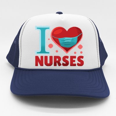 National Nurses Day May 6 I Heart Nurses Gratitude Design Gift Trucker Hat