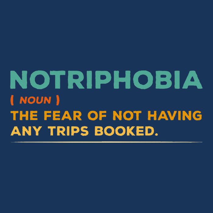 Notriphobia Noun Definition Funny Adventure Travel Lover Infant Baby Jersey Bodysuit