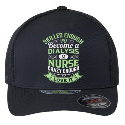 National Nurses Day Women's Funny Dialysis Nurse Gifts Flexfit Unipanel Trucker Cap