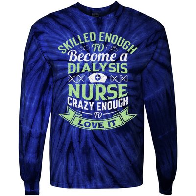 National Nurses Day Women's Funny Dialysis Nurse Gifts Tie-Dye Long Sleeve Shirt