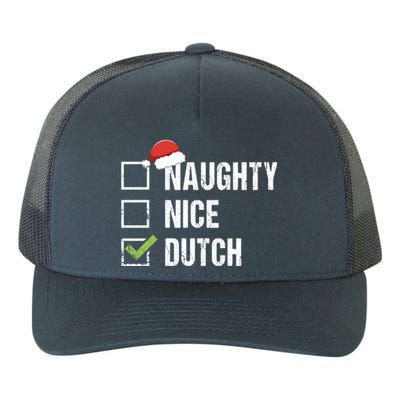 Naughty Nice Dutch Netherlands Santa Christmas Gift Great Gift Yupoong Adult 5-Panel Trucker Hat