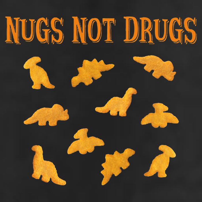 Nugs Not Drugs Dinosaur Chicken Nugget Cool Comfort Performance Bucket Hat