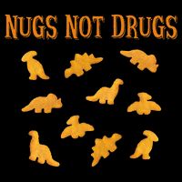 Nugs Not Drugs Dinosaur Chicken Nugget Cooling Performance Crew T-Shirt