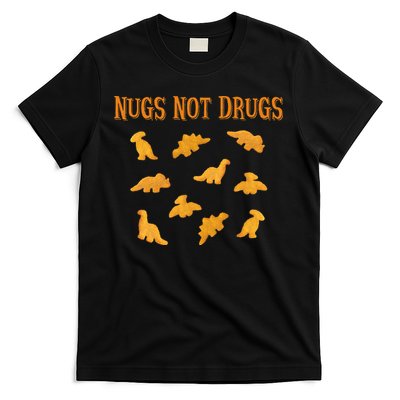 Nugs Not Drugs Dinosaur Chicken Nugget T-Shirt