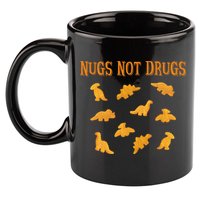 Nugs Not Drugs Dinosaur Chicken Nugget 11oz C Handle Ceramic Mug
