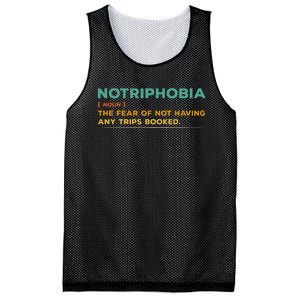 Notriphobia Noun Definition Funny Adventure Travel Lover Mesh Reversible Basketball Jersey Tank