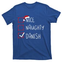 Nice Naughty Danish Christmas Denmark Heritage Roots Gift T-Shirt