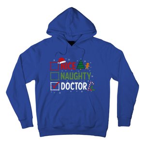 Nice Naughty Doctor Christmas Funny Xmas Santa Hat Gift Hoodie