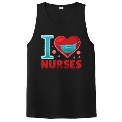 National Nurses Day May 6 I Heart Nurses Gratitude Design Gift PosiCharge Competitor Tank