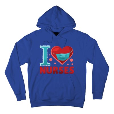 National Nurses Day May 6 I Heart Nurses Gratitude Design Gift Hoodie