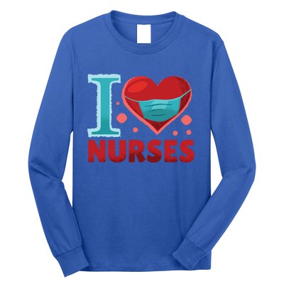 National Nurses Day May 6 I Heart Nurses Gratitude Design Gift Long Sleeve Shirt