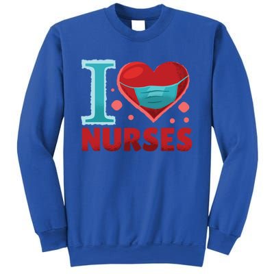 National Nurses Day May 6 I Heart Nurses Gratitude Design Gift Sweatshirt