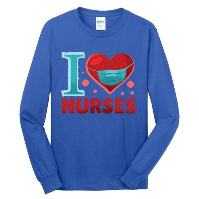 National Nurses Day May 6 I Heart Nurses Gratitude Design Gift Tall Long Sleeve T-Shirt