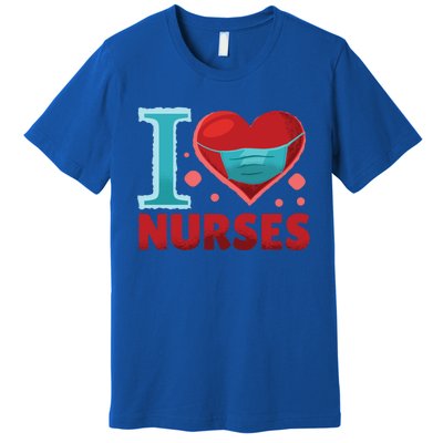 National Nurses Day May 6 I Heart Nurses Gratitude Design Gift Premium T-Shirt