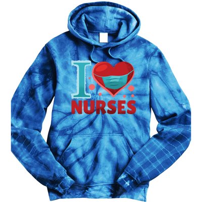 National Nurses Day May 6 I Heart Nurses Gratitude Design Gift Tie Dye Hoodie