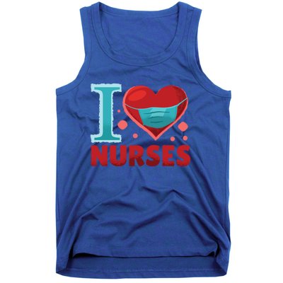 National Nurses Day May 6 I Heart Nurses Gratitude Design Gift Tank Top