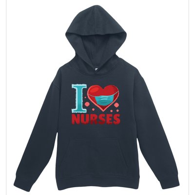 National Nurses Day May 6 I Heart Nurses Gratitude Design Gift Urban Pullover Hoodie