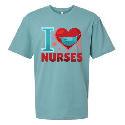 National Nurses Day May 6 I Heart Nurses Gratitude Design Gift Sueded Cloud Jersey T-Shirt