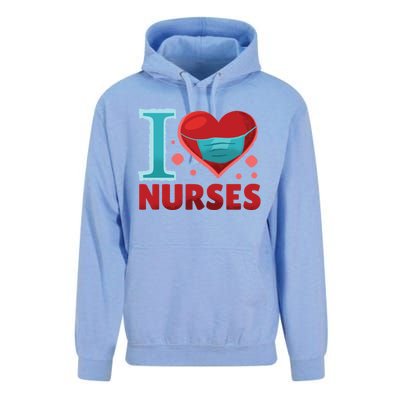 National Nurses Day May 6 I Heart Nurses Gratitude Design Gift Unisex Surf Hoodie