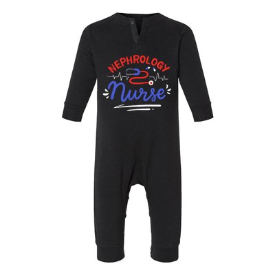 Nephrology Nurse Dialysis Nurse Gift Infant Fleece One Piece