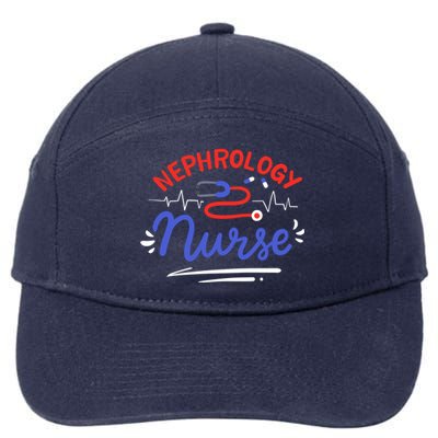 Nephrology Nurse Dialysis Nurse Gift 7-Panel Snapback Hat