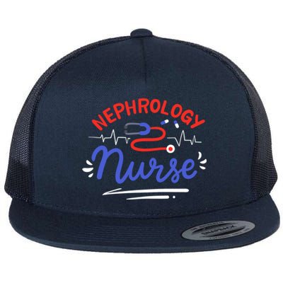 Nephrology Nurse Dialysis Nurse Gift Flat Bill Trucker Hat