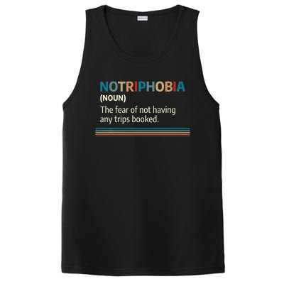 Notriphobia Noun Definition Funny Adventure Travel Lover PosiCharge Competitor Tank