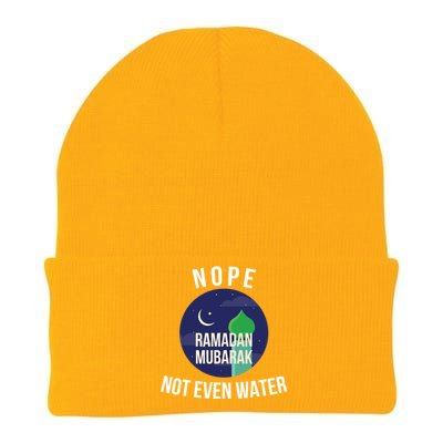 Nope Not Even Water For Muslim Funny Ramadan Gift Knit Cap Winter Beanie