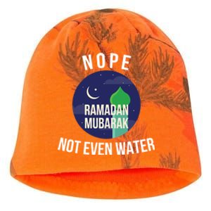 Nope Not Even Water For Muslim Funny Ramadan Gift Kati - Camo Knit Beanie