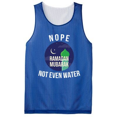 Nope Not Even Water For Muslim Funny Ramadan Gift Mesh Reversible Basketball Jersey Tank