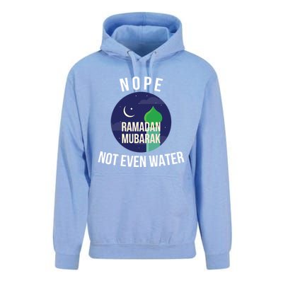 Nope Not Even Water For Muslim Funny Ramadan Gift Unisex Surf Hoodie