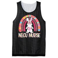 NICU Nurse Easter Nurse Floral Rainbow Bunny Mesh Reversible Basketball Jersey Tank