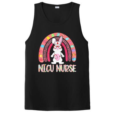 NICU Nurse Easter Nurse Floral Rainbow Bunny PosiCharge Competitor Tank