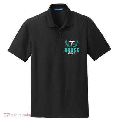 New Nurse Est 2025 Rn Nursing School Graduation Graduate Bsn Dry Zone Grid Polo