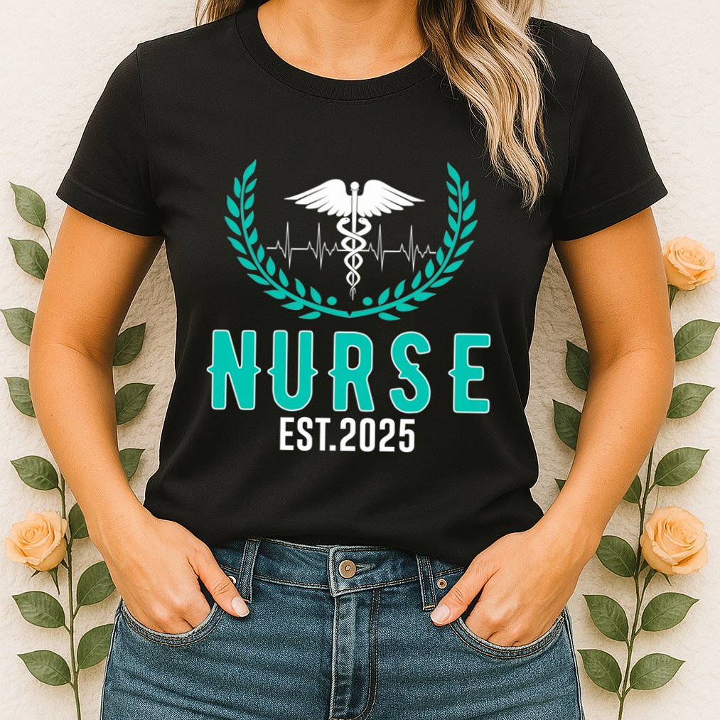 New Nurse Est 2025 Rn Nursing School Graduation Graduate Bsn Womens T-Shirt
