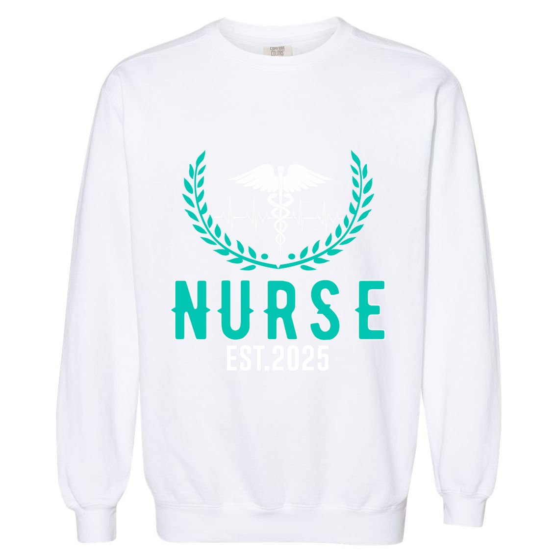 New Nurse Est 2025 Rn Nursing School Graduation Graduate Bsn Garment-Dyed Sweatshirt