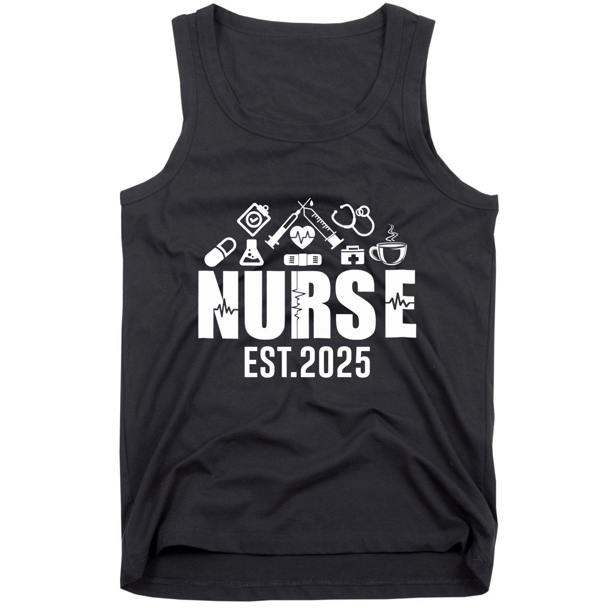 New Nurse Est 2025 Rn Nursing School Graduation Graduate Bsn Tank Top